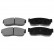 Brake Pad Set, disc brake ADN14204 Blue Print