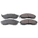 Brake Pad Set, disc brake ADN142104 Blue Print