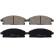 Brake Pad Set, disc brake ADN142115 Blue Print