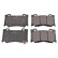 Brake Pad Set, disc brake ADN142148 Blue Print