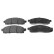 Brake Pad Set, disc brake ADN142161 Blue Print