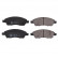 Brake Pad Set, disc brake ADN142184 Blue Print