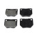 Brake Pad Set, disc brake ADN14239 Blue Print