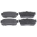 Brake Pad Set, disc brake ADN14244 Blue Print