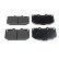 Brake Pad Set, disc brake ADN14269 Blue Print