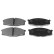 Brake Pad Set, disc brake ADN14298 Blue Print