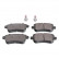 Brake Pad Set, disc brake ADR164202 Blue Print