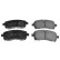 Brake Pad Set, disc brake ADS74221 Blue Print