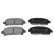 Brake Pad Set, disc brake ADT342101 Blue Print