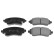 Brake Pad Set, disc brake ADT342104 Blue Print