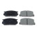 Brake Pad Set, disc brake ADT34211 Blue Print