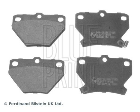Brake Pad Set, disc brake ADT342114 Blue Print, Image 2