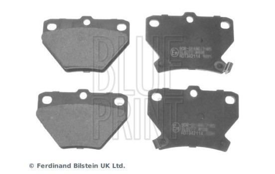 Brake Pad Set, disc brake ADT342114 Blue Print, Image 2