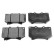 Brake Pad Set, disc brake ADT342117 Blue Print