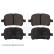 Brake Pad Set, disc brake ADT342118 Blue Print, Thumbnail 2