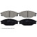 Brake Pad Set, disc brake ADT342123 Blue Print, Thumbnail 2