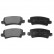 Brake Pad Set, disc brake ADT342131 Blue Print