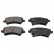 Brake Pad Set, disc brake ADT342133 Blue Print