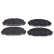Brake Pad Set, disc brake ADT342134 Blue Print