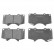 Brake Pad Set, disc brake ADT342142 Blue Print
