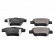 Brake Pad Set, disc brake ADT342147 Blue Print