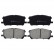 Brake Pad Set, disc brake ADT342153 Blue Print