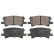 Brake Pad Set, disc brake ADT342154 Blue Print