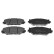 Brake Pad Set, disc brake ADT342163 Blue Print
