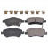 Brake Pad Set, disc brake ADT342169 Blue Print