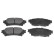 Brake Pad Set, disc brake ADT342186 Blue Print