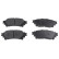 Brake Pad Set, disc brake ADT342202 Blue Print