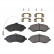 Brake Pad Set, disc brake ADT342207 Blue Print