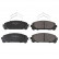 Brake Pad Set, disc brake ADT342212 Blue Print