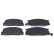 Brake Pad Set, disc brake ADT34223 Blue Print