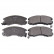 Brake Pad Set, disc brake ADT34227 Blue Print