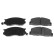Brake Pad Set, disc brake ADT34246 Blue Print