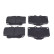 Brake Pad Set, disc brake ADT34252 Blue Print