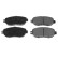 Brake Pad Set, disc brake ADT34255 Blue Print
