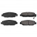 Brake Pad Set, disc brake ADT34263 Blue Print