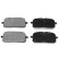 Brake Pad Set, disc brake ADT34267 Blue Print
