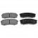 Brake Pad Set, disc brake ADT34280 Blue Print