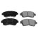 Brake Pad Set, disc brake ADT34283 Blue Print