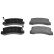 Brake Pad Set, disc brake ADT34284 Blue Print
