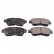 Brake Pad Set, disc brake ADT34285 Blue Print