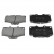 Brake Pad Set, disc brake ADT34289 Blue Print