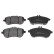 Brake Pad Set, disc brake ADU174206 Blue Print