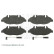 Brake Pad Set, disc brake ADU174224 Blue Print, Thumbnail 2