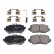 Brake Pad Set, disc brake ADU174239 Blue Print