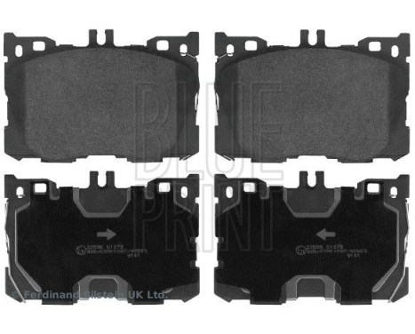 Brake Pad Set, disc brake ADU174241 Blue Print, Image 3