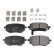 Brake Pad Set, disc brake ADU174242 Blue Print
